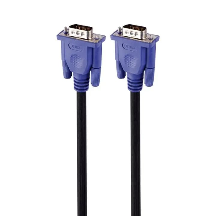 کابل VGA دیتکس پلاس (+DETEX) طول 3 متر | انتقال تصویر شفاف و پایدار