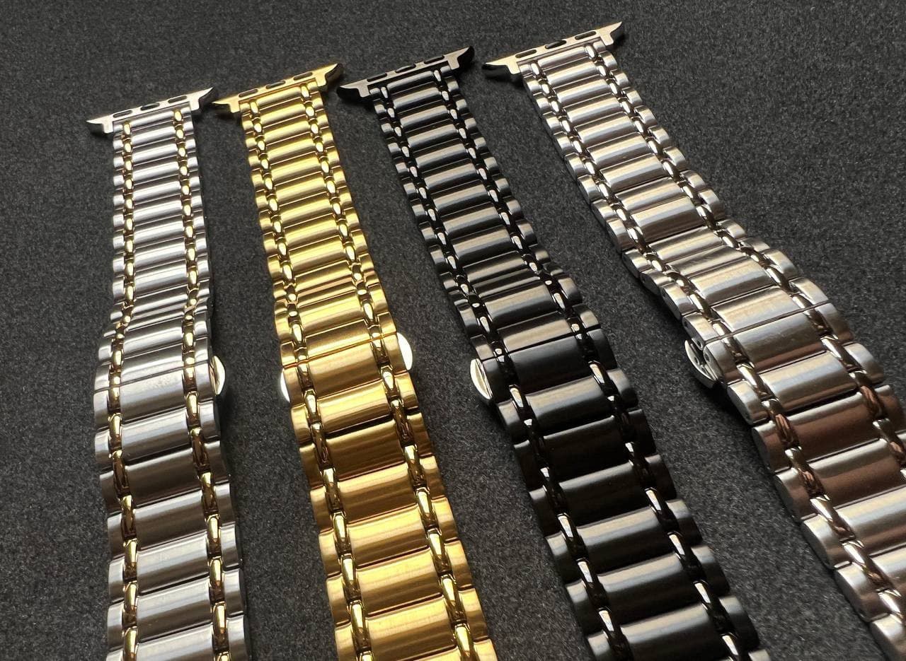 بند فلزی اپل واچ مدل 3bead new سایز:42،44،45،49 — تصویر ۵