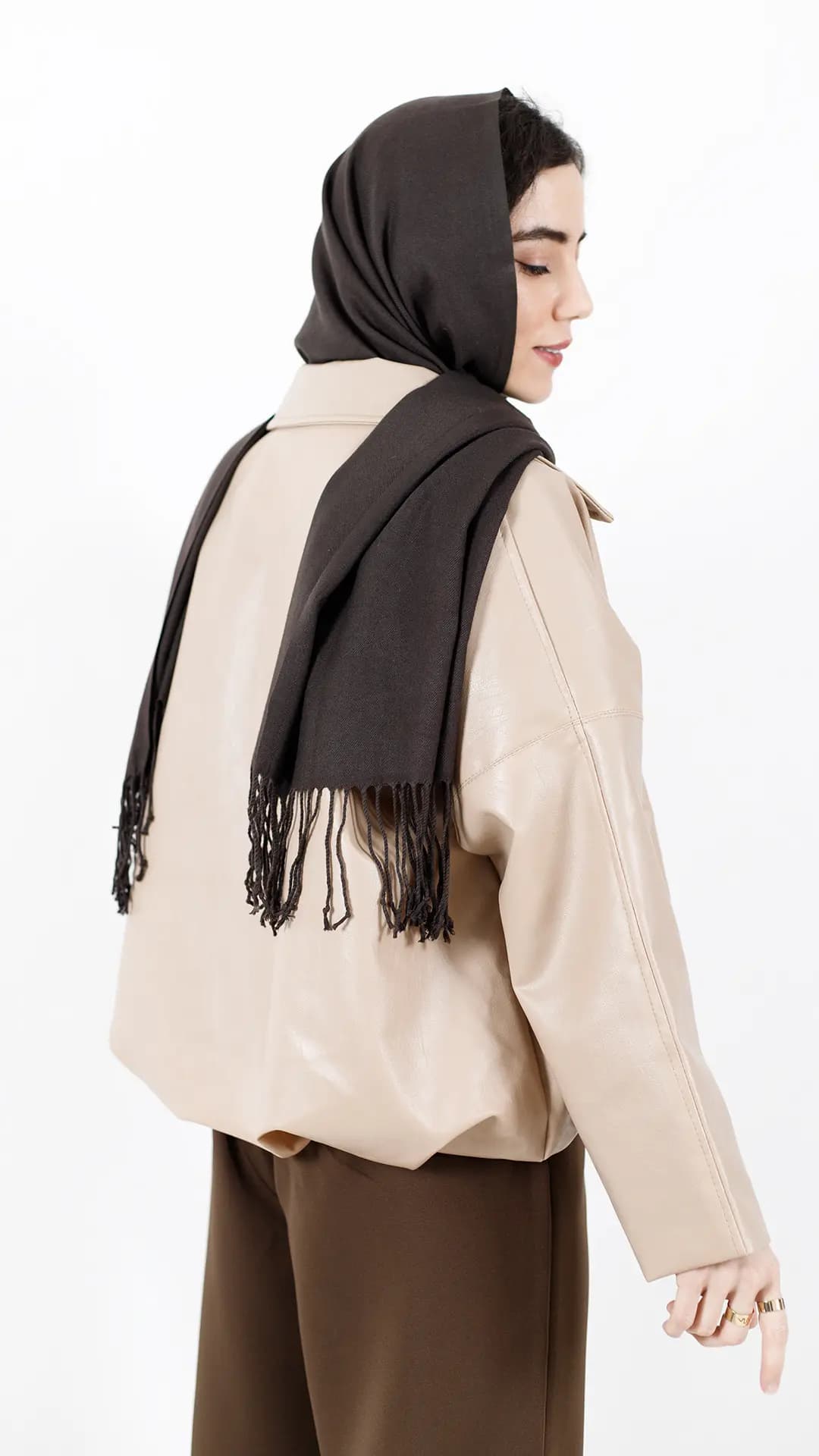بامبر جکت چرم pull&bear — تصویر ۳