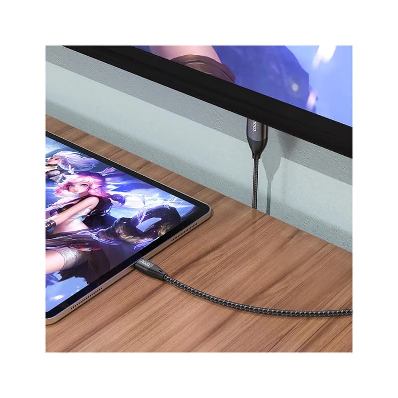 کابل تبدیل HDMI به USB-C هوکو مدل UA16 – طول 2 متر، انتقال تصویر و صدا با کیفیت بالا — تصویر ۶