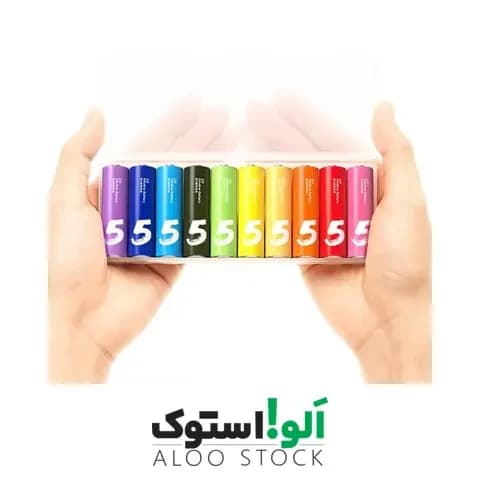 باتری قلمی آلکالاین رنگین کمانی شیائومی بسته 10 عددی مدل ZI5 — تصویر ۱۲