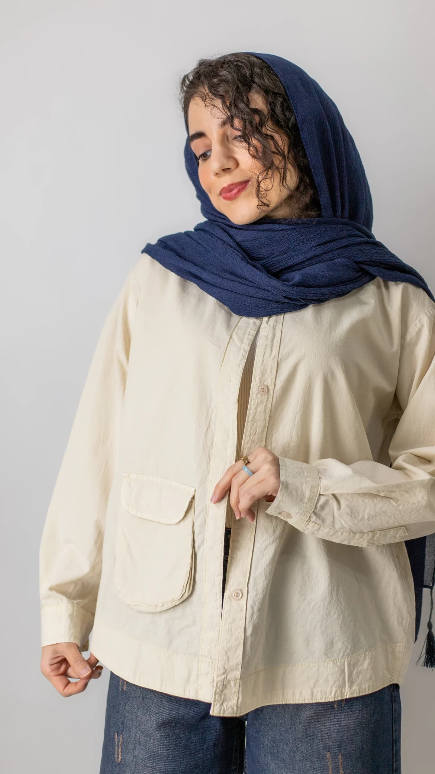 شومیز رنگی پشت جیب — تصویر ۵