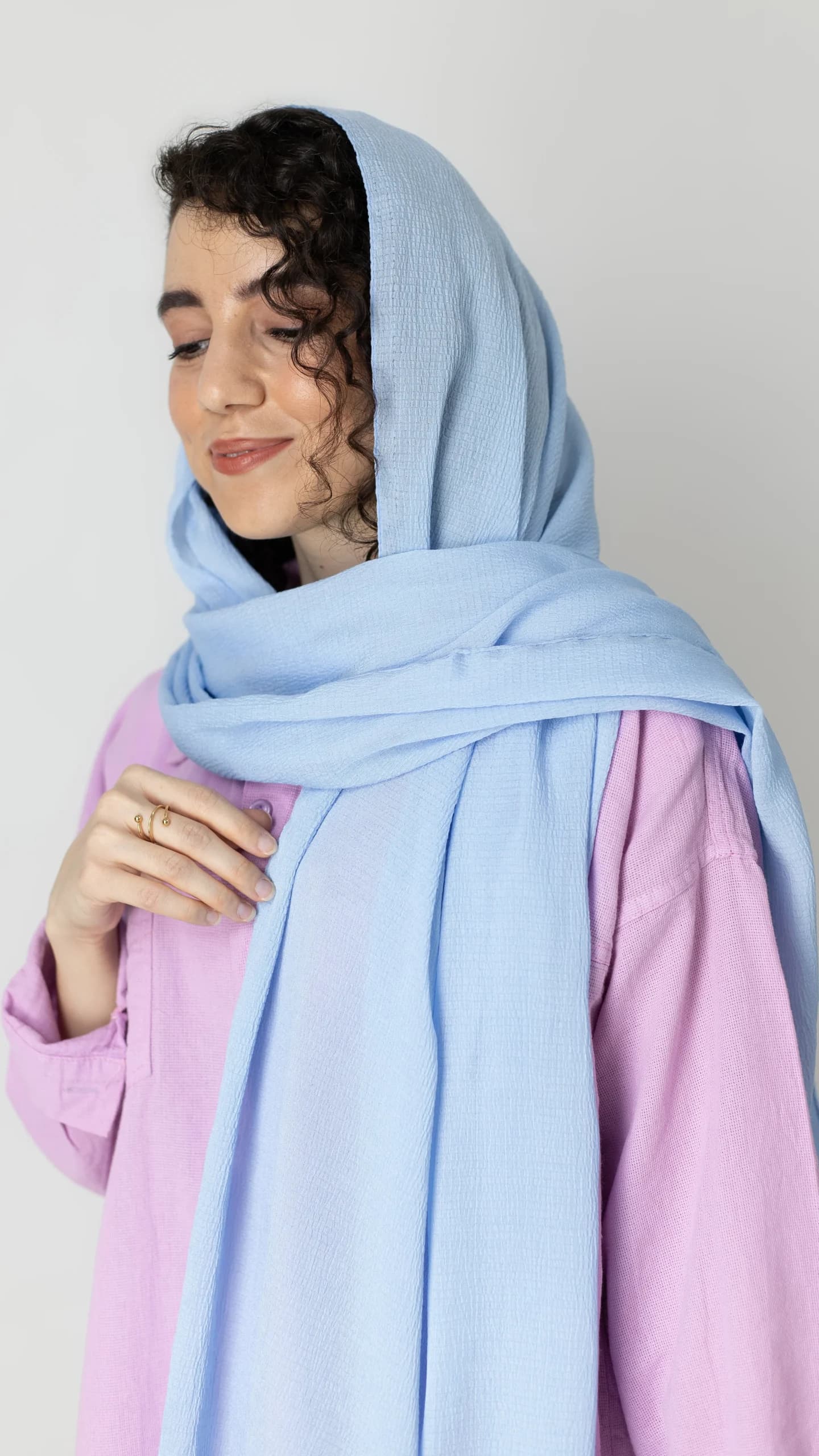 شال ساده پفکی — تصویر ۲
