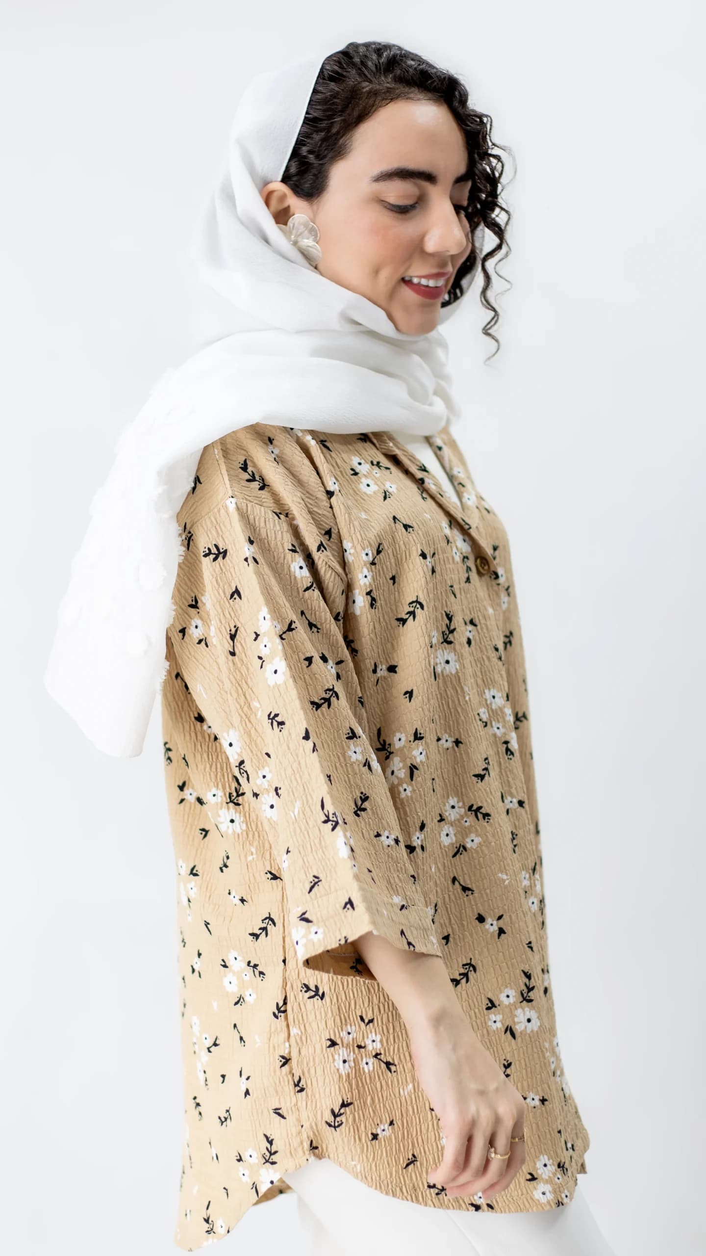 شومیز اطلسی گل گلی — تصویر ۷