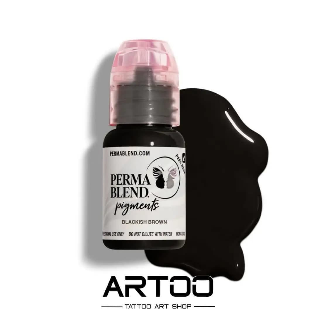 رنگ تتو پرمابلند بلکیش براون PERMA BLEND Blackish Brown