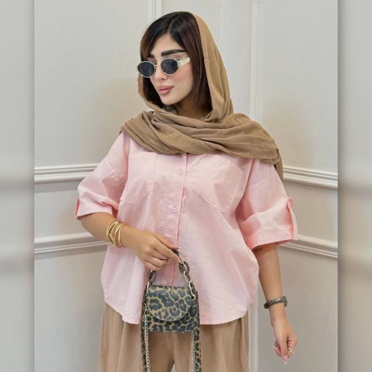 شومیز باکسی یقه مردانه ( پک 6 عددی ) — تصویر ۲