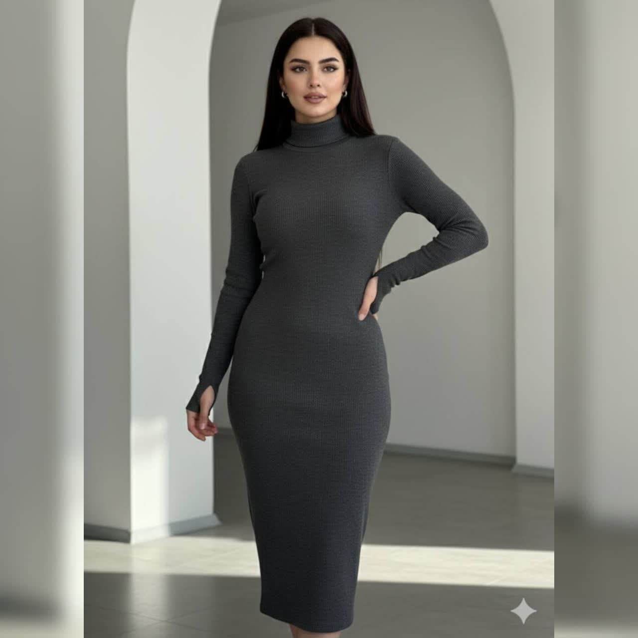 ماکسی بلند یقه اسکی ( پک 3 عددی )