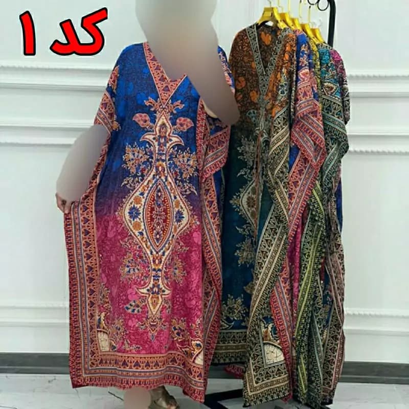 پانچ سیلک هندی 6 رنگ — تصویر ۱۱