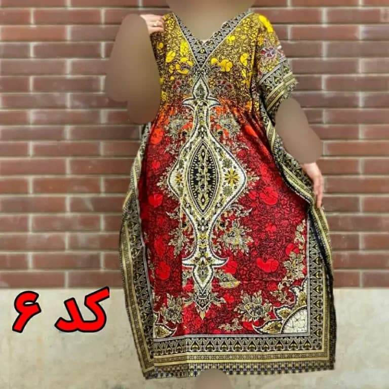 پانچ سیلک هندی 6 رنگ — تصویر ۶