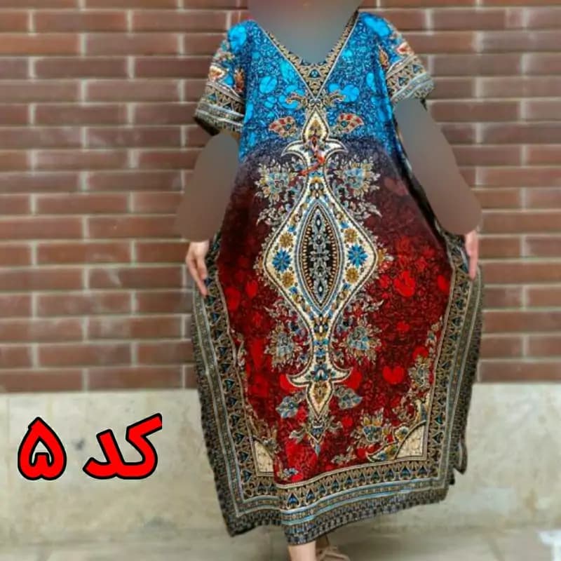 پانچ سیلک هندی 6 رنگ — تصویر ۷