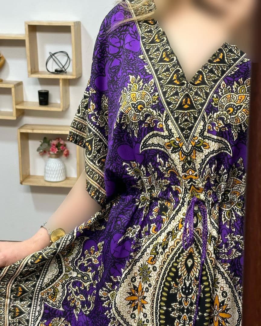 پانچ سیلک هندی تک رنگ — تصویر ۱۱