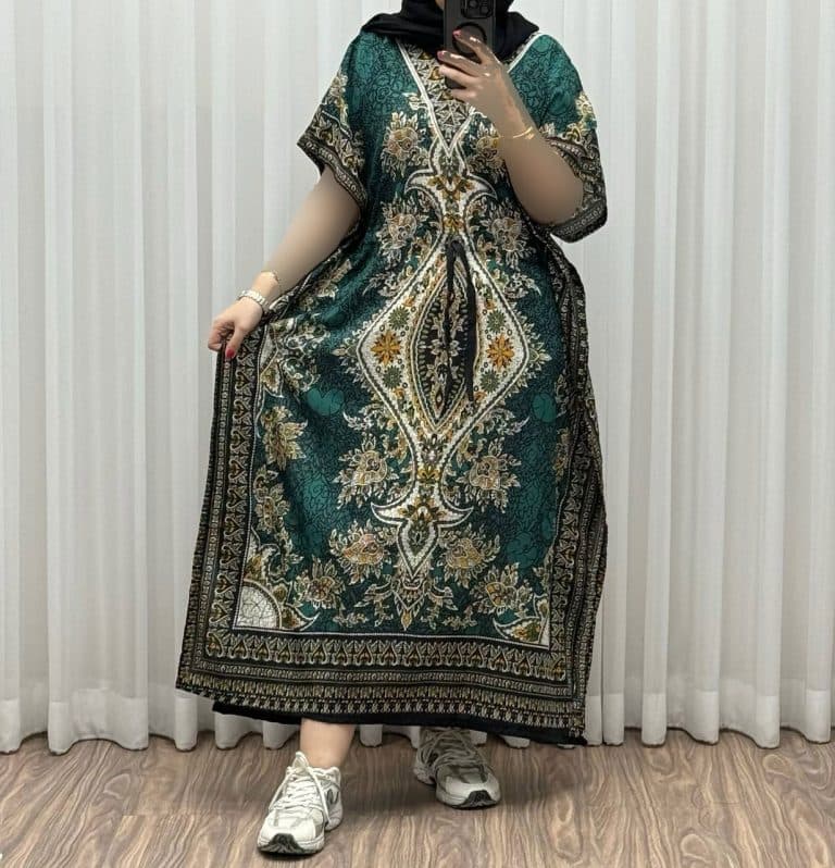 پانچ سیلک هندی تک رنگ — تصویر ۸