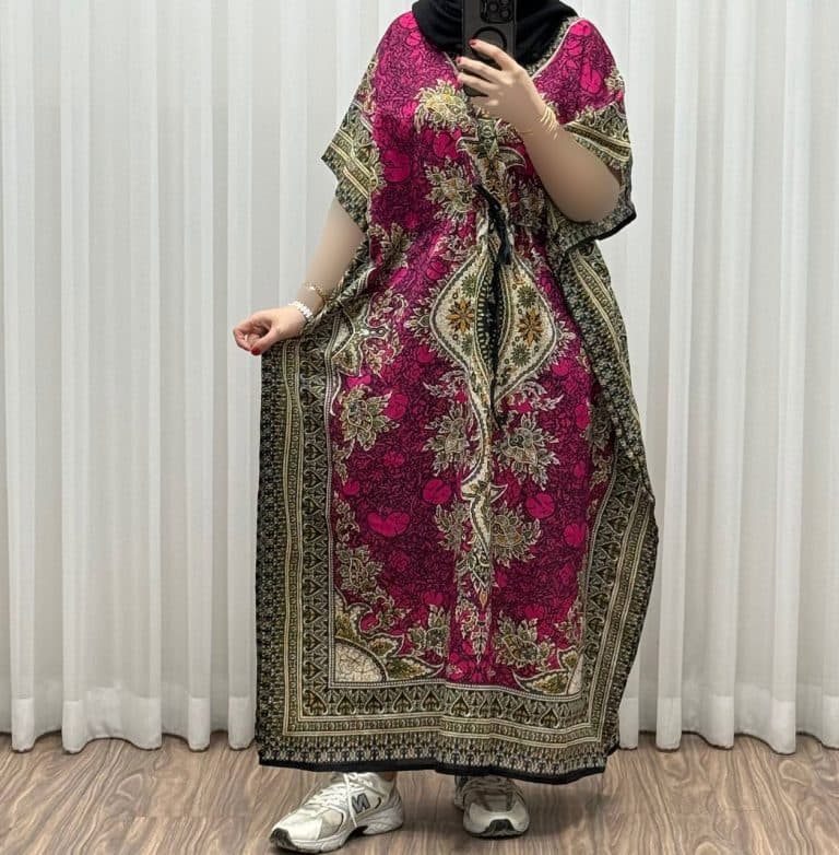 پانچ سیلک هندی تک رنگ — تصویر ۷
