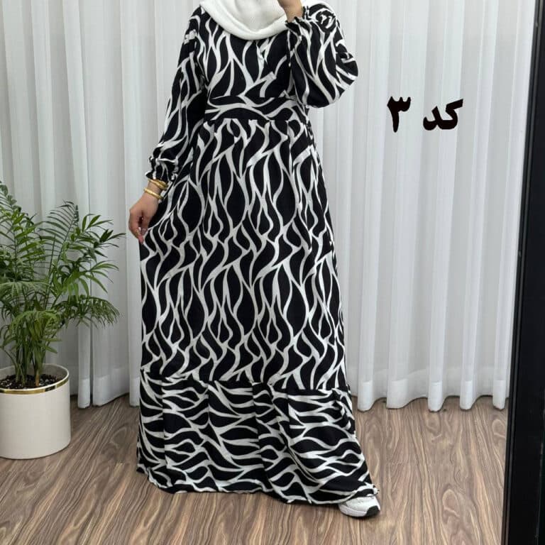 پیراهن ساحلی زنانه فلور گوزل یقه چپ و راستی — تصویر ۶