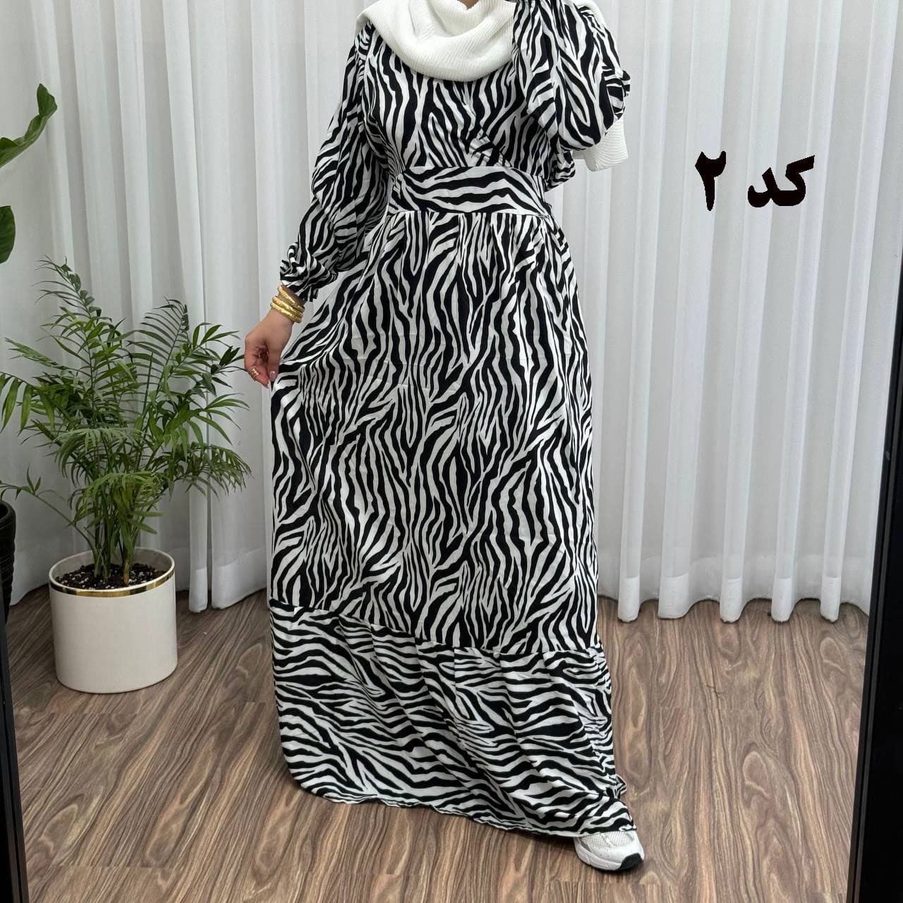 پیراهن ساحلی زنانه فلور گوزل یقه چپ و راستی — تصویر ۹