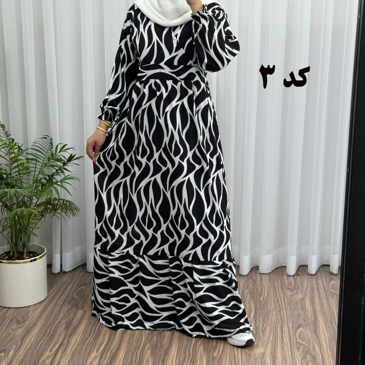 پیراهن ساحلی زنانه فلور گوزل یقه چپ و راستی — تصویر ۱۱