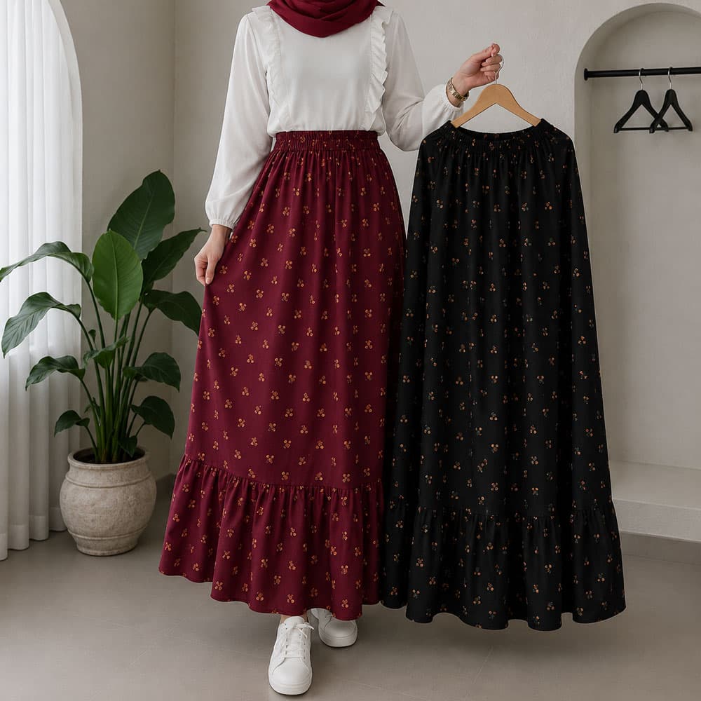 دامن نخی زنانه گلریز نخ