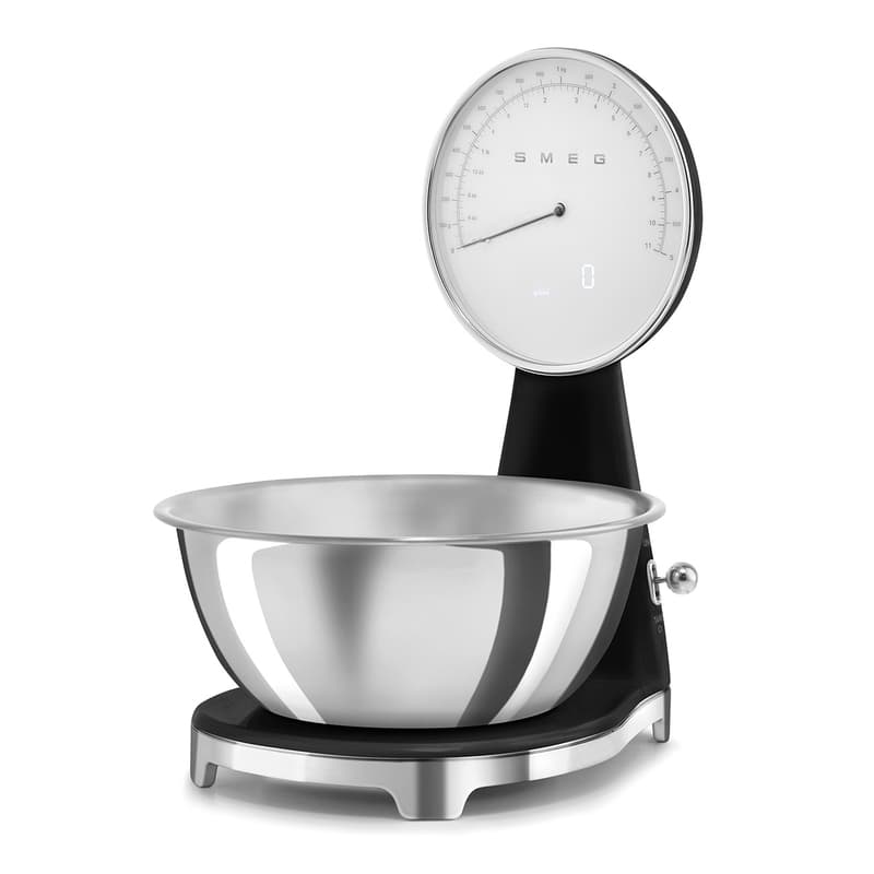 ترازوی آشپزخانه دیجیتال و آنالوگ اسمگ مدل Smeg KSF01BLWW – مشکی — تصویر ۵