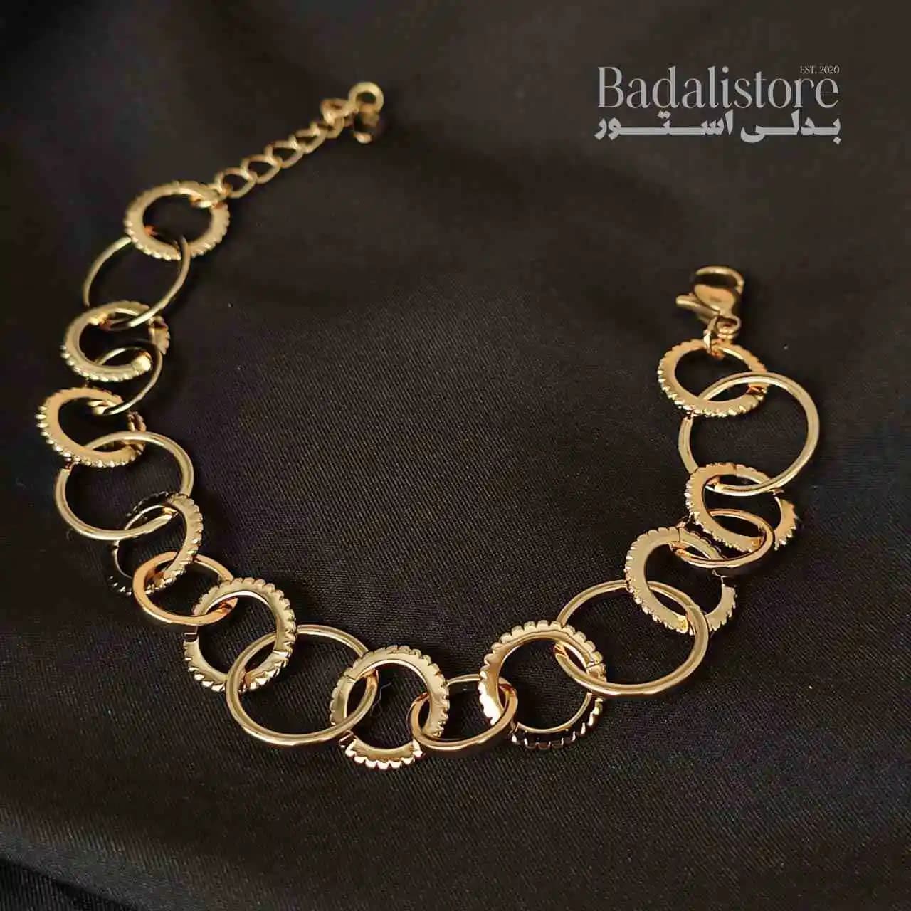 دستبند دخترانه ژوپینگ نگین دار کد 10009