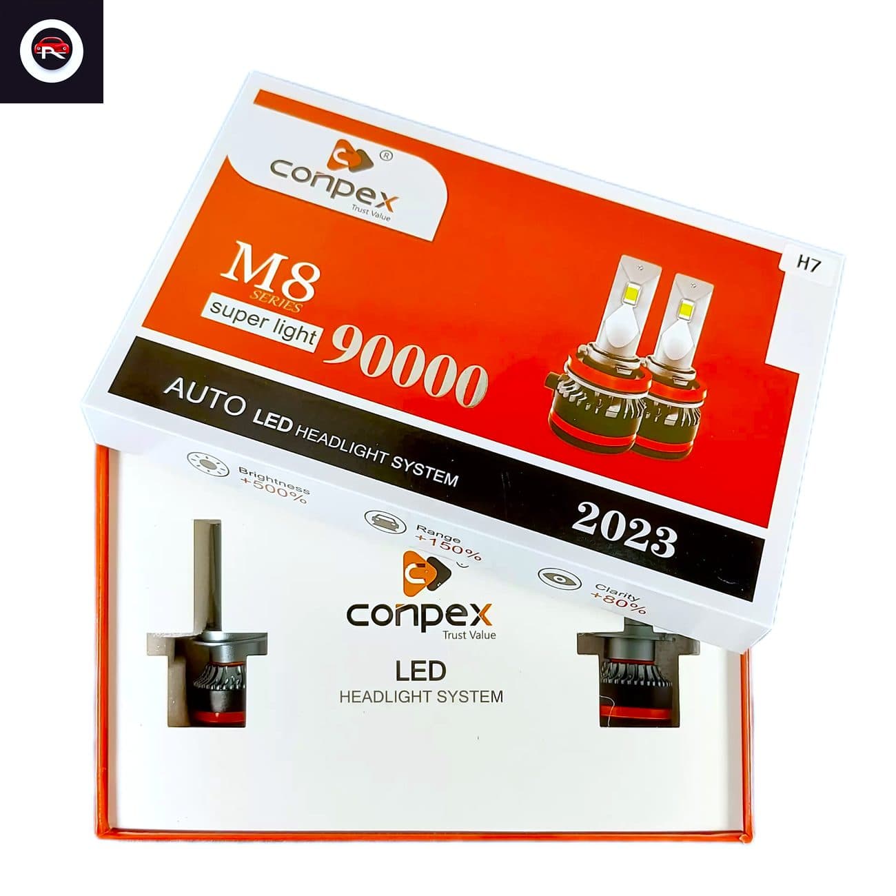 لامپ هدلایت Conpex m8 پروژکتور خودرو MVM X22 — تصویر ۴