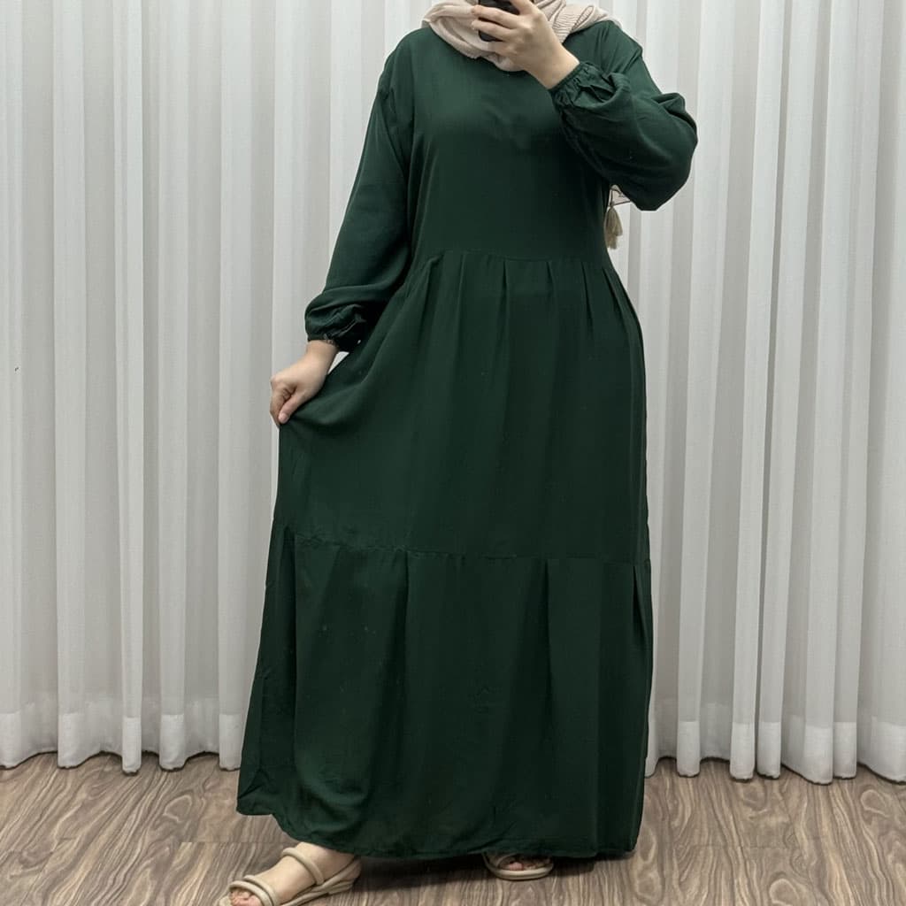 پیراهن ساحلی مدل آیدا ساده — تصویر ۹