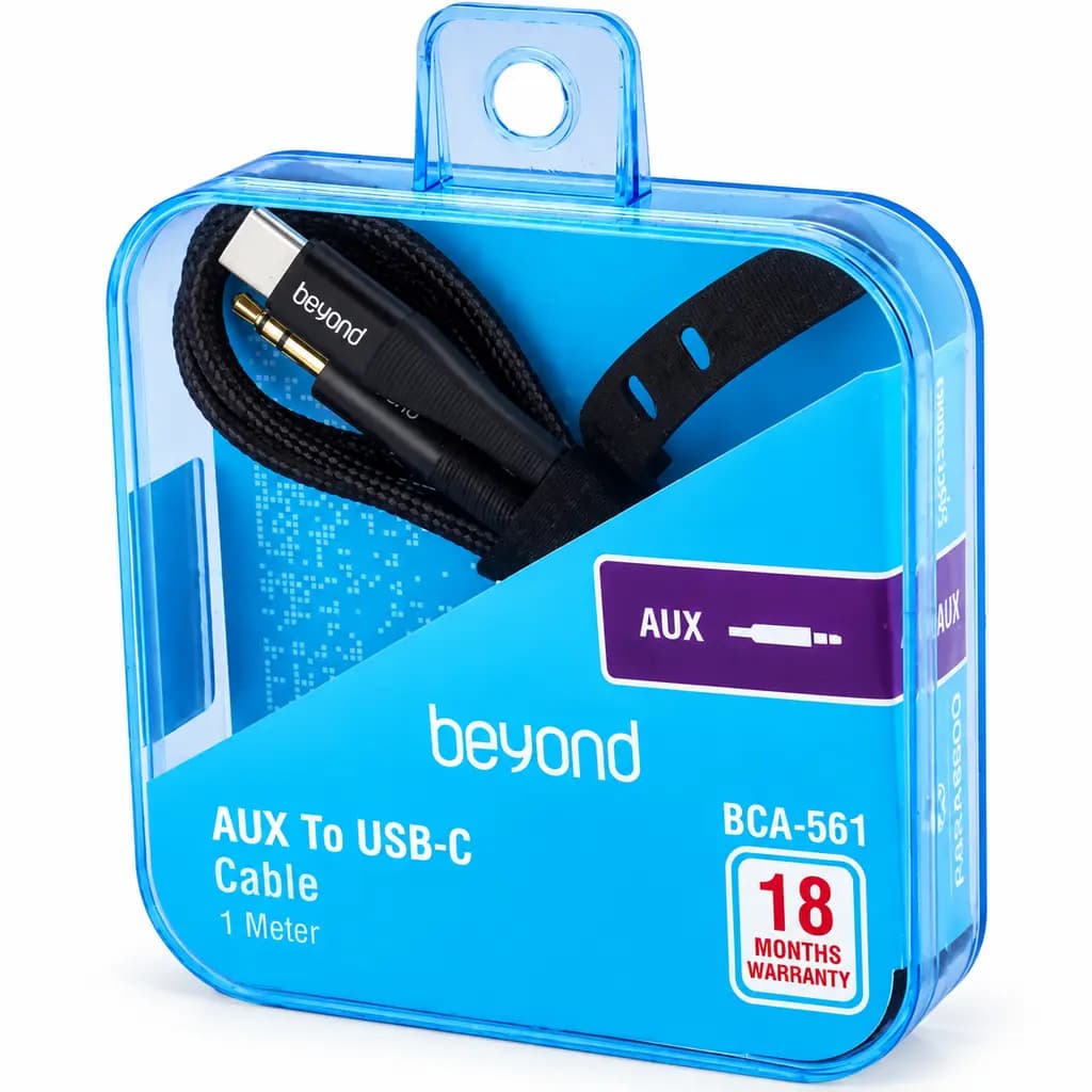 کابل AUX بیاند Type-c به AUX مدل BEYOND BCA-561