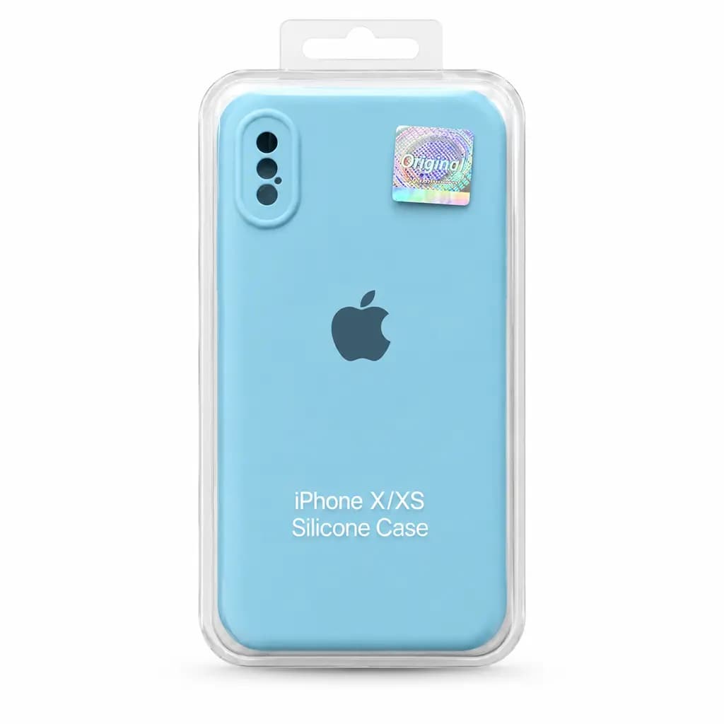 قاب سیلیکونی آیفون ایکس و ایکس اس iPhone X / XS اورجینال محافظ لنزدار