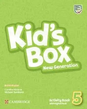 کتاب آموزشی انگلیسی Kids Box New Generation 5 Activity Book. (کتاب کار کیدز باکس نسل جدید نسخه 5). نسخه انگلیسی. پی دی اف. نویسنده Caroline Nixon & Michael Tomlinson