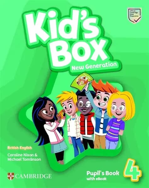 کتاب آموزشی انگلیسی Kids Box New Generation 4 Public Book. (کتاب عمومی کیدز باکس نسل جدید نسخه 4). نسخه انگلیسی. پی دی اف. نویسنده Caroline Nixon & Michael Tomlinson