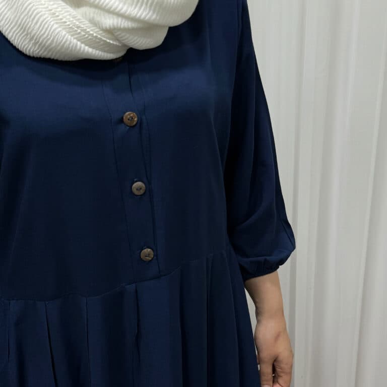 ساحلی جلو دکمه پارچه ساده — تصویر ۷