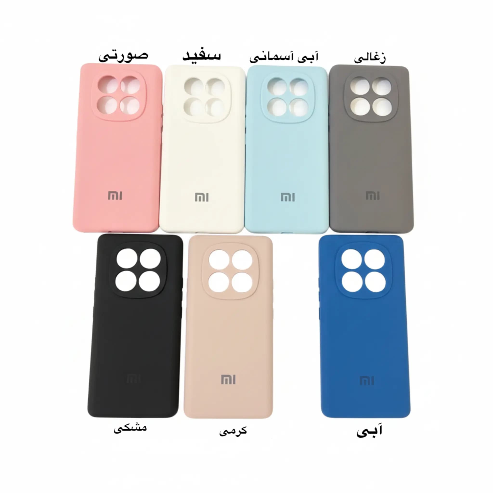 قاب سیلیکونی شیائومی Note 14 pro اورجینال محافظ لنزدار — تصویر ۲