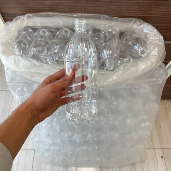 بطری پلاستیکی یک لیتری 950 سی سی دهانه 28تعداد در هر بسته 120 عدد — تصویر ۵