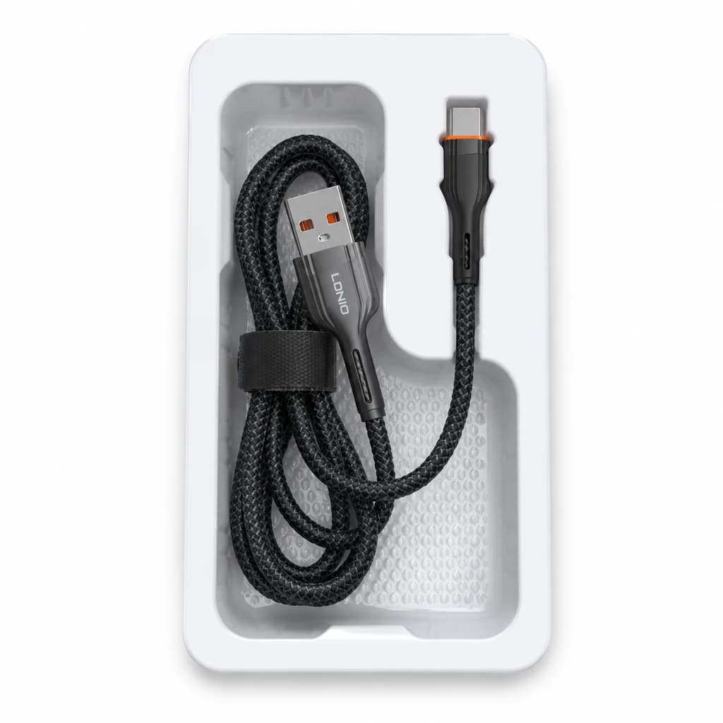 کابل شارژر فست شارژ تایپ سی الدینیو مدل LS641 طول 1 متر — تصویر ۲
