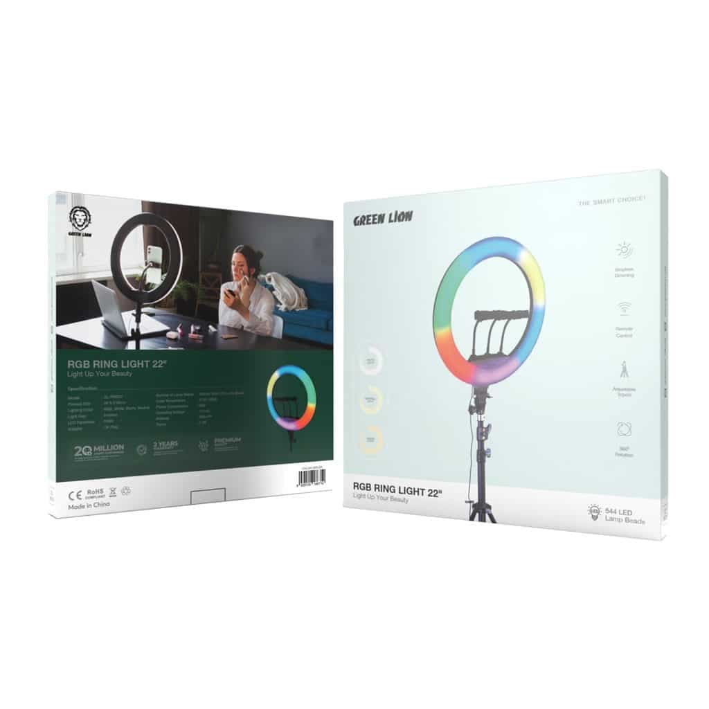 رینگ لایت گرین لاین مدل Green Lion RGB RING LIGHT 22 — تصویر ۴