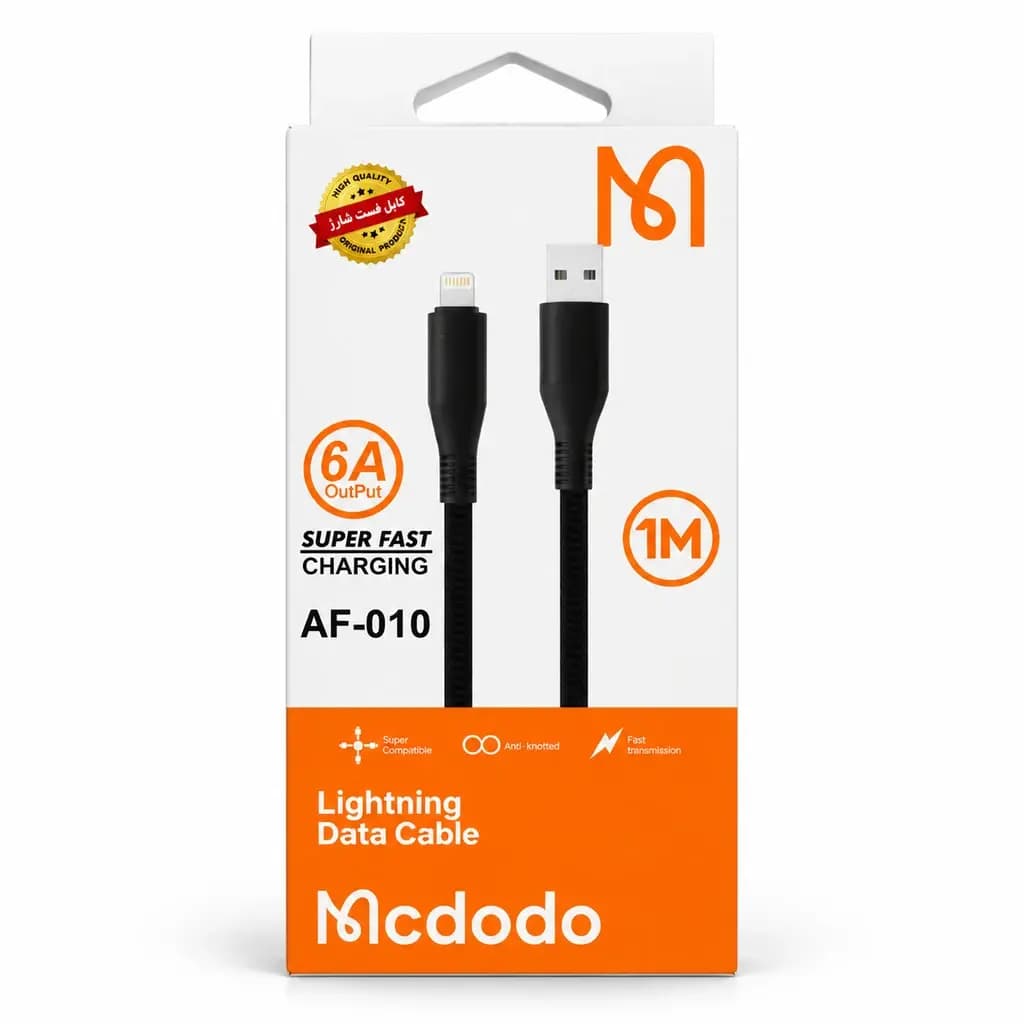 کابل فست شارژ آیفون مک دودو مدل AF-010 طول 1 متر