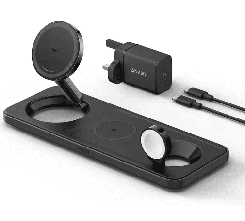 شارژر 15 واتی سه در یک مگ سیف انکر Anker Maggo Wireless Charging Pad 3 In 1 15W – مدل B25M13