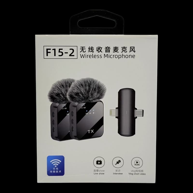 میکروفون بیسیم یقه ای مدل f15-2