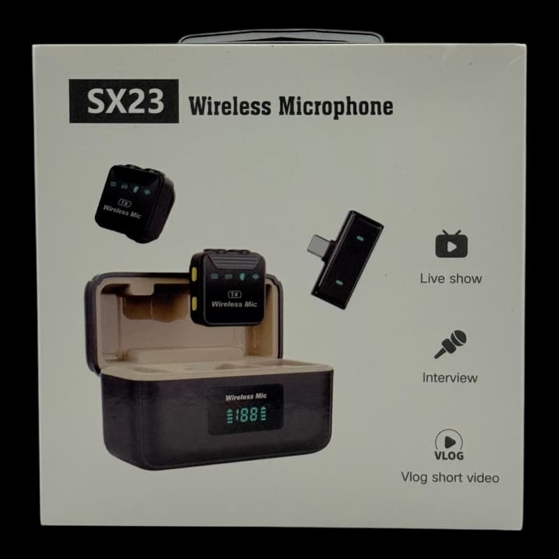 میکروفون بیسیم یقه ای مدل sx23 — تصویر ۶