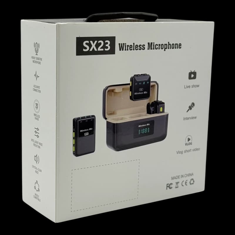 میکروفون بیسیم یقه ای مدل sx23 — تصویر ۷