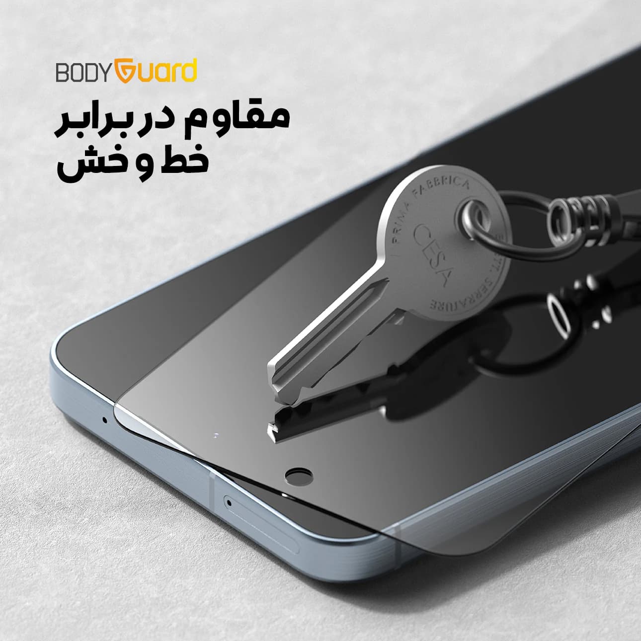 محافظ صفحه نمایش شیشه ای بادیگارد مدل Clear مناسب برای گوشی موبایل سامسونگGALAXY A36 / A56 — تصویر ۴