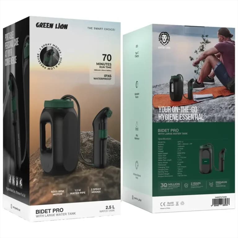 دوش شارژی مخزن دار گرین لاین مدل bidet pro 088936 — تصویر ۲
