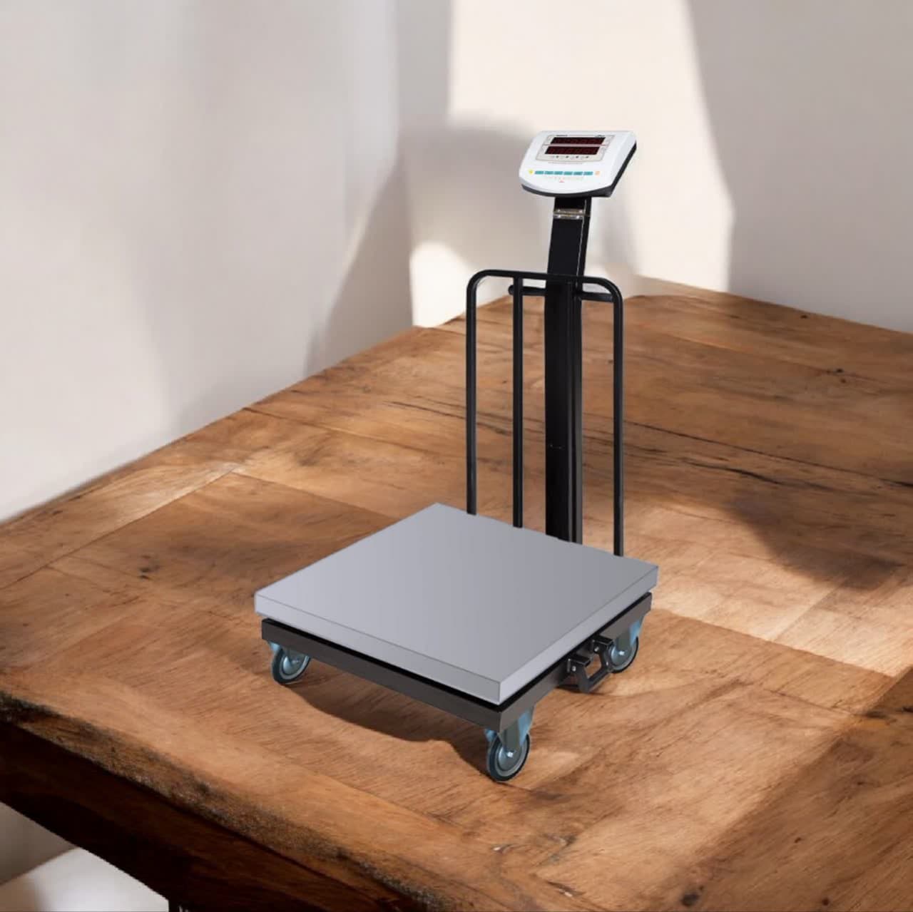 باسکول 300 کیلویی محک چرخدار استیل