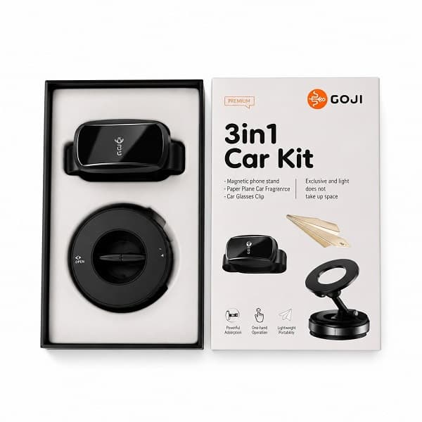 هولدر وکیومی مگنتی GOJI مدل 3in1 Car Kit