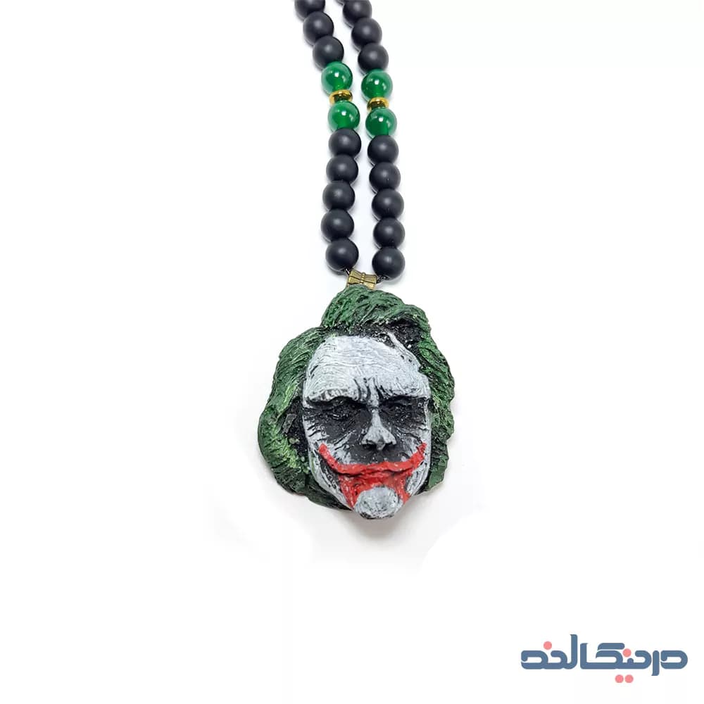 گردنبند جوکر با بند سنگی+ رنگ ثابت