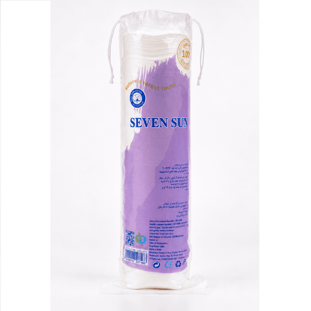پد آرایش پاک کن 100 عددی سون سان Seven Sun سکه ای