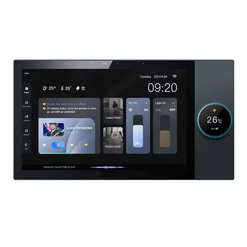 پنل های لمسی خانه هوشمند با هشت خروجی اسپیکر 10.1 اینچ منوی فارسی-فول ترین مدل 2026 کامکث الکتریک