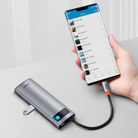 هاب 7 پورت USB-C باسئوس مدل WKWG020113 STARJOY — تصویر ۳