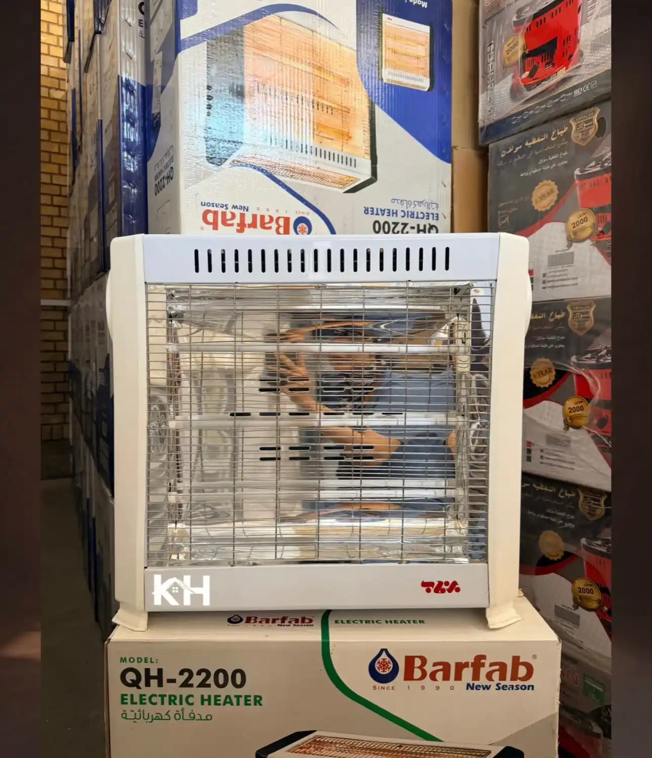 بخاری برقی برفاب 2200 فن دار — تصویر ۲