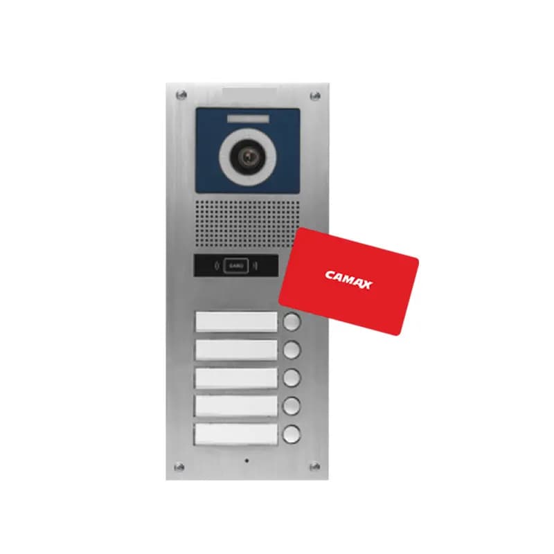 پنل آیفون تصویری 5 واحدی لمسی کارتی کامکث الکتریک مدل CDV-NTC5TID
