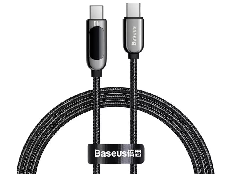 کابل type_c بیسوس Baseus Display Fast Charging Data Cable Type-C to Type-C 100W 1m CATSK-B01